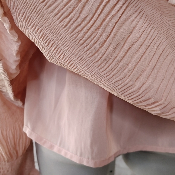 KENDALL + Kylie pink ruffle blouse S - Picture 9 of 11